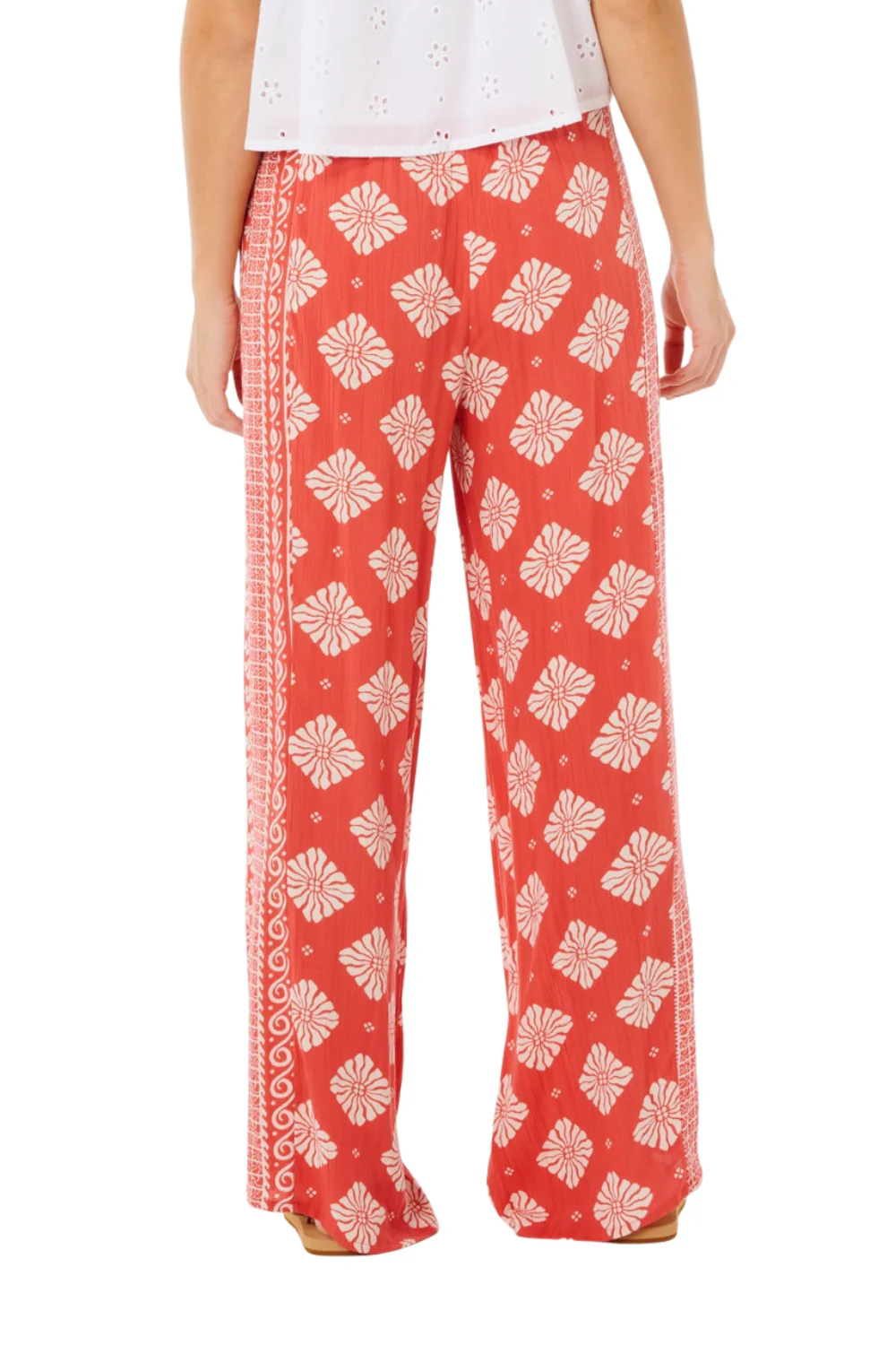 Rip Curl Ventura Womens Wide Leg Pants Red - Image 2