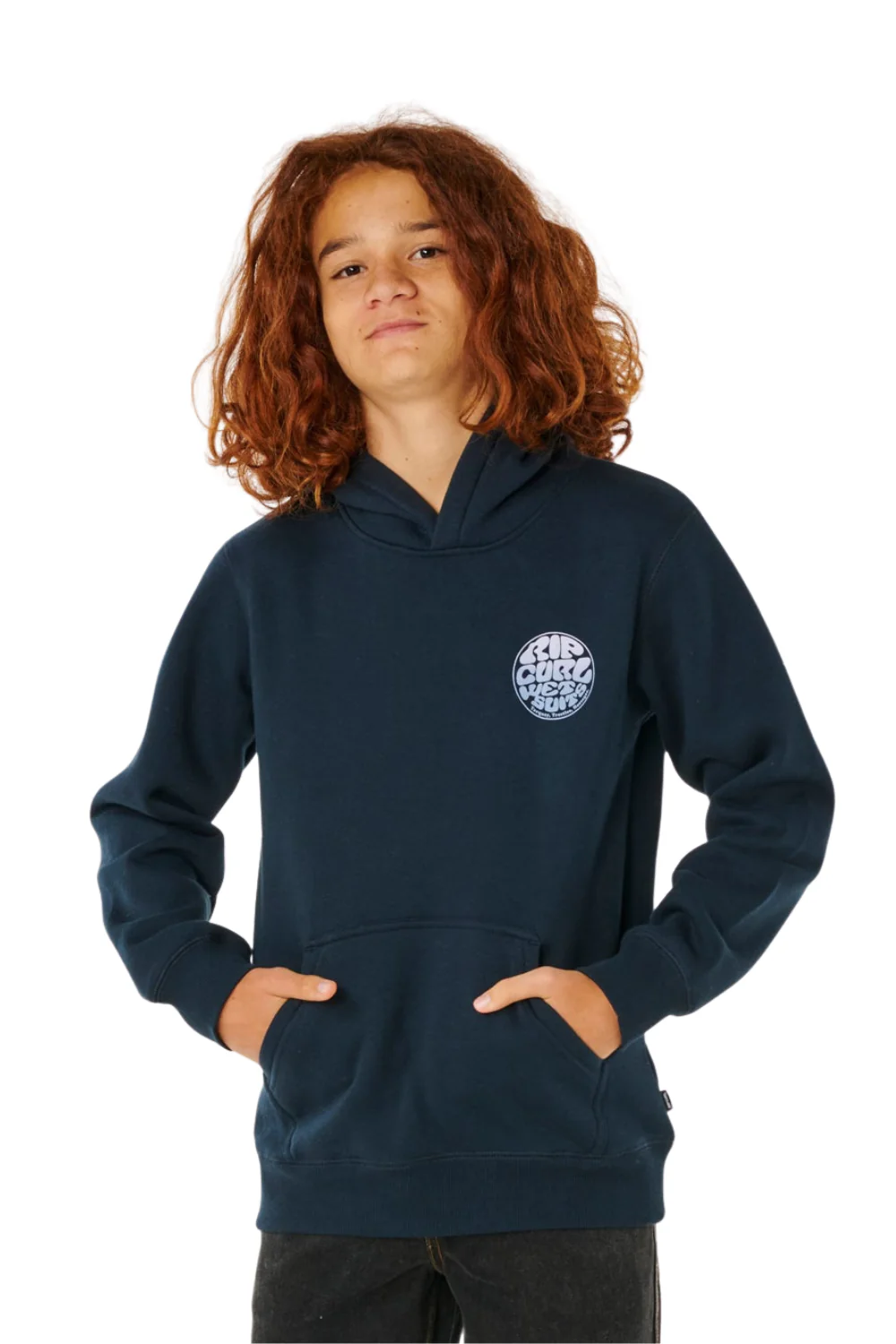 Rip Curl Wetsuit Icon Kids Hoodie Navy/White - Image 2