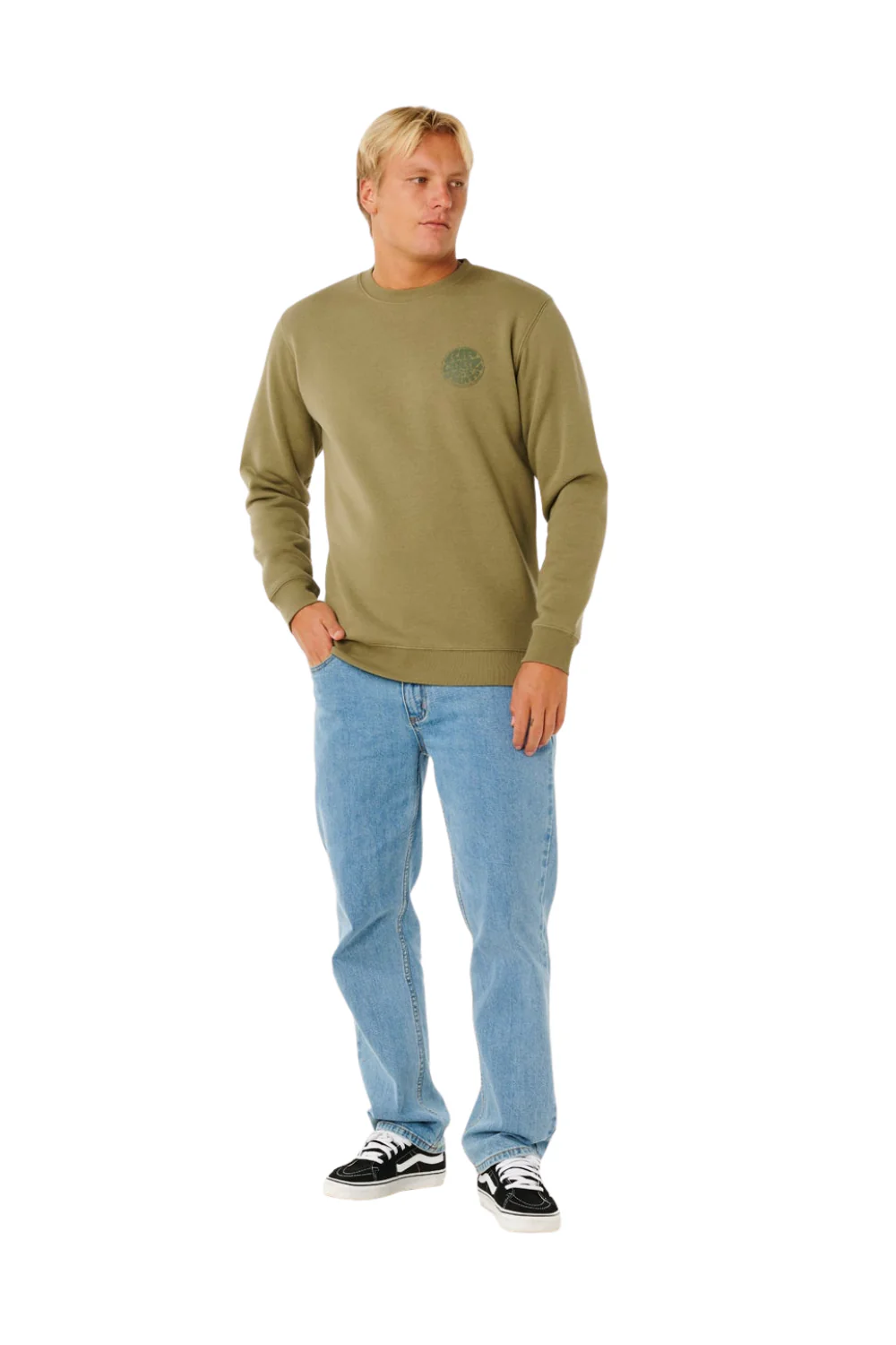 Rip Curl Wetsuit Icon Mens Crew Surplus Green - Image 4