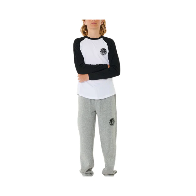 Rip Curl Wettie Icon Boys Long Sleeve T-Shirt White - Image 3