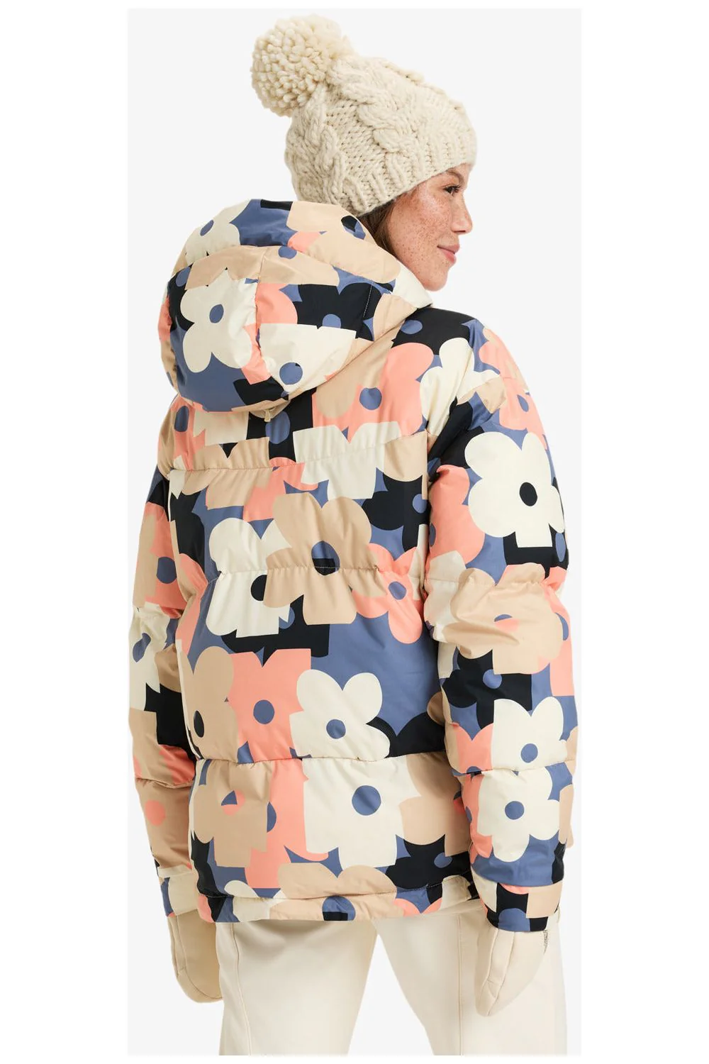 Roxy Alofted Puffy Womens Ski and Snowboard Jacket Wild Wind Prima - Image 3