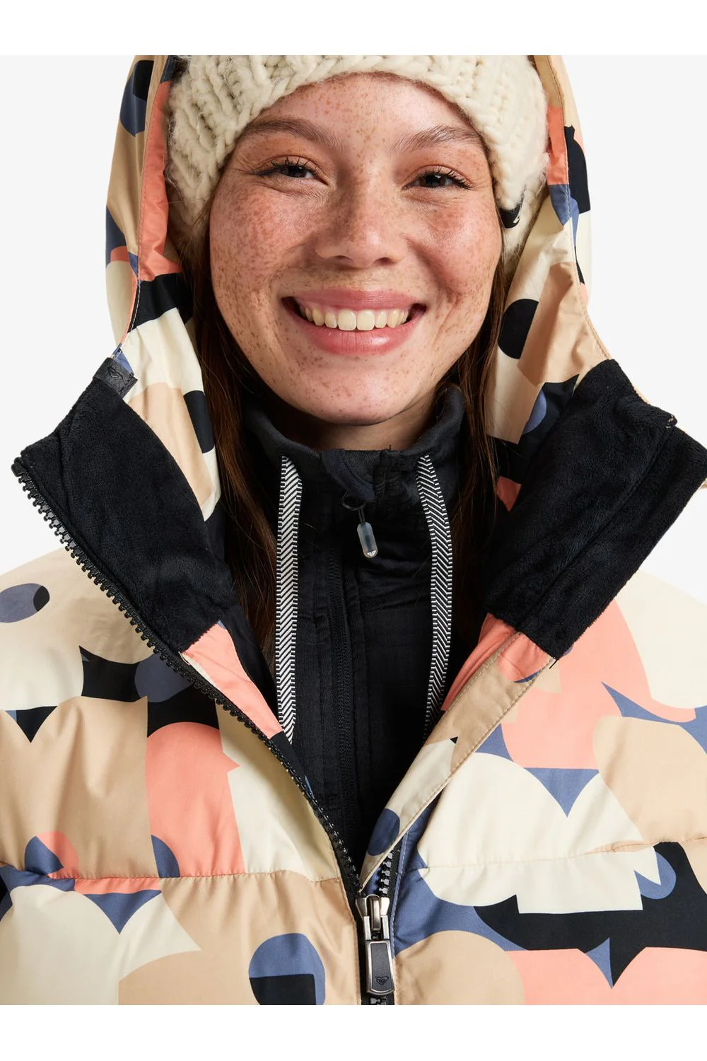Roxy Alofted Puffy Womens Ski and Snowboard Jacket Wild Wind Prima - Image 4