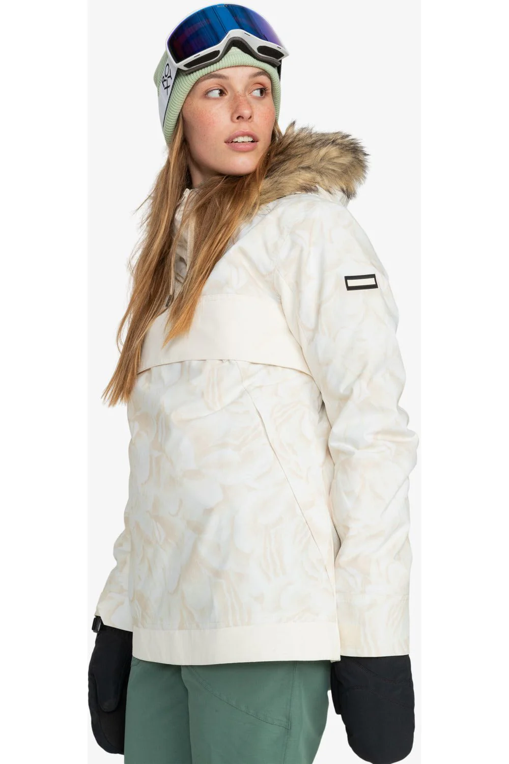 Roxy Shelter Womens Ski and Snowboard Jacket Egret Glow - Image 2