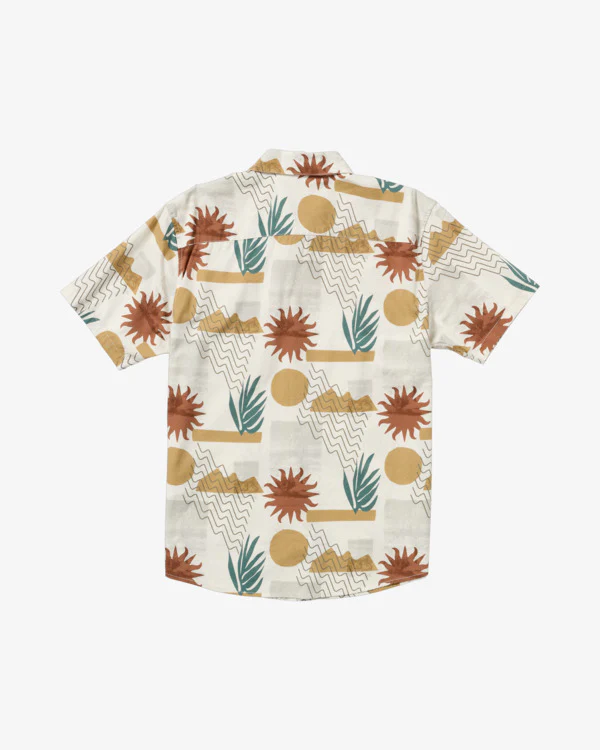 RVCA Anytime Short Sleeve Shirt Natural - Image 4