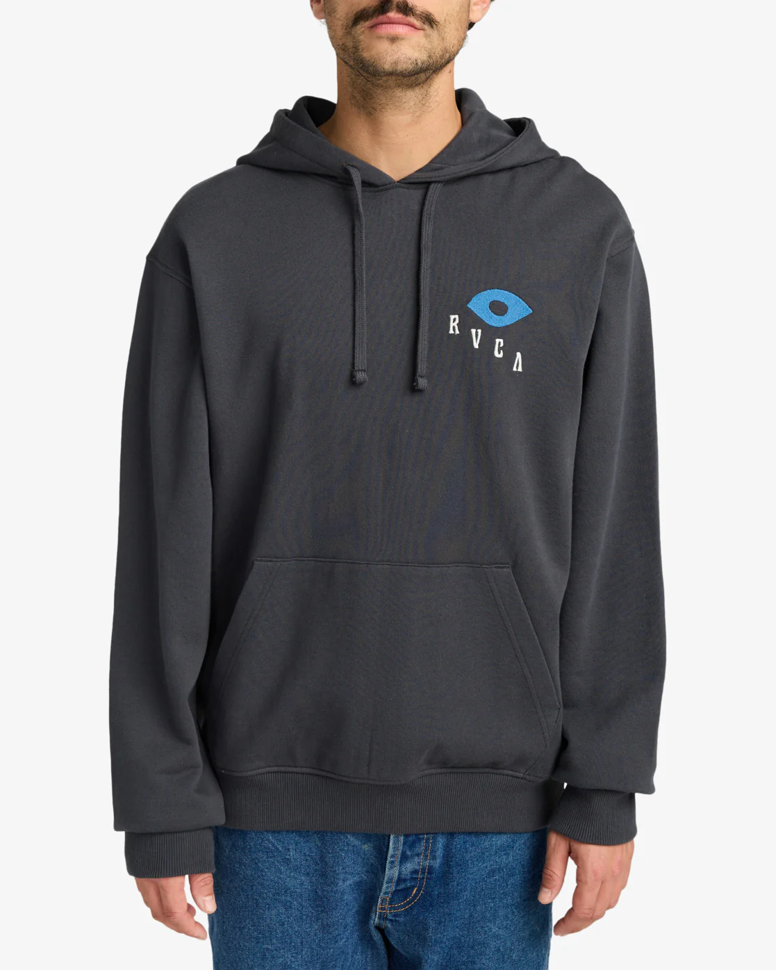 RVCA Keep Growing Hoody Garage Blue - Image 3