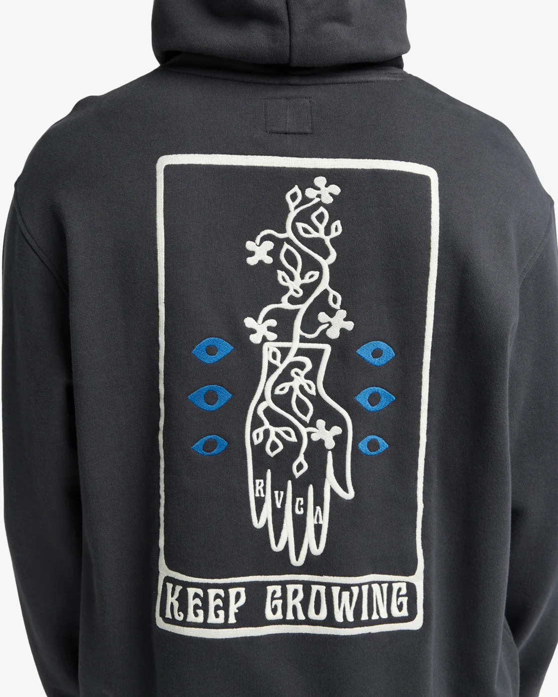 RVCA Keep Growing Hoody Garage Blue - Image 6