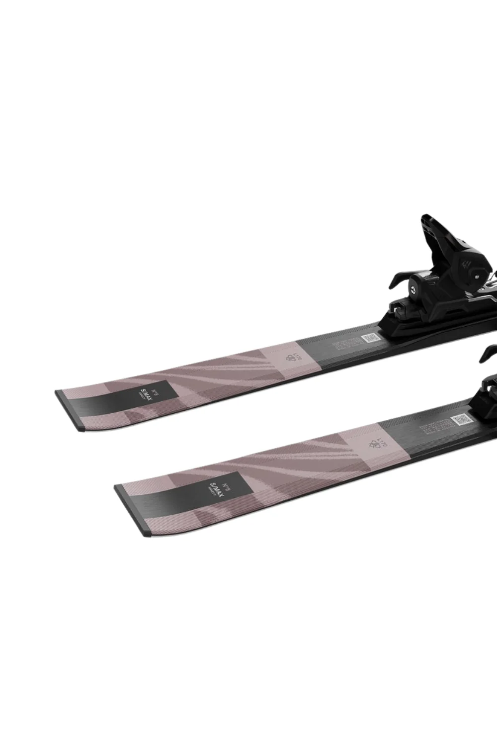 Salomon E S/Max N°8 R Womens Skis + M10 GW L80 Bindings Black/Rose Gold - Image 5