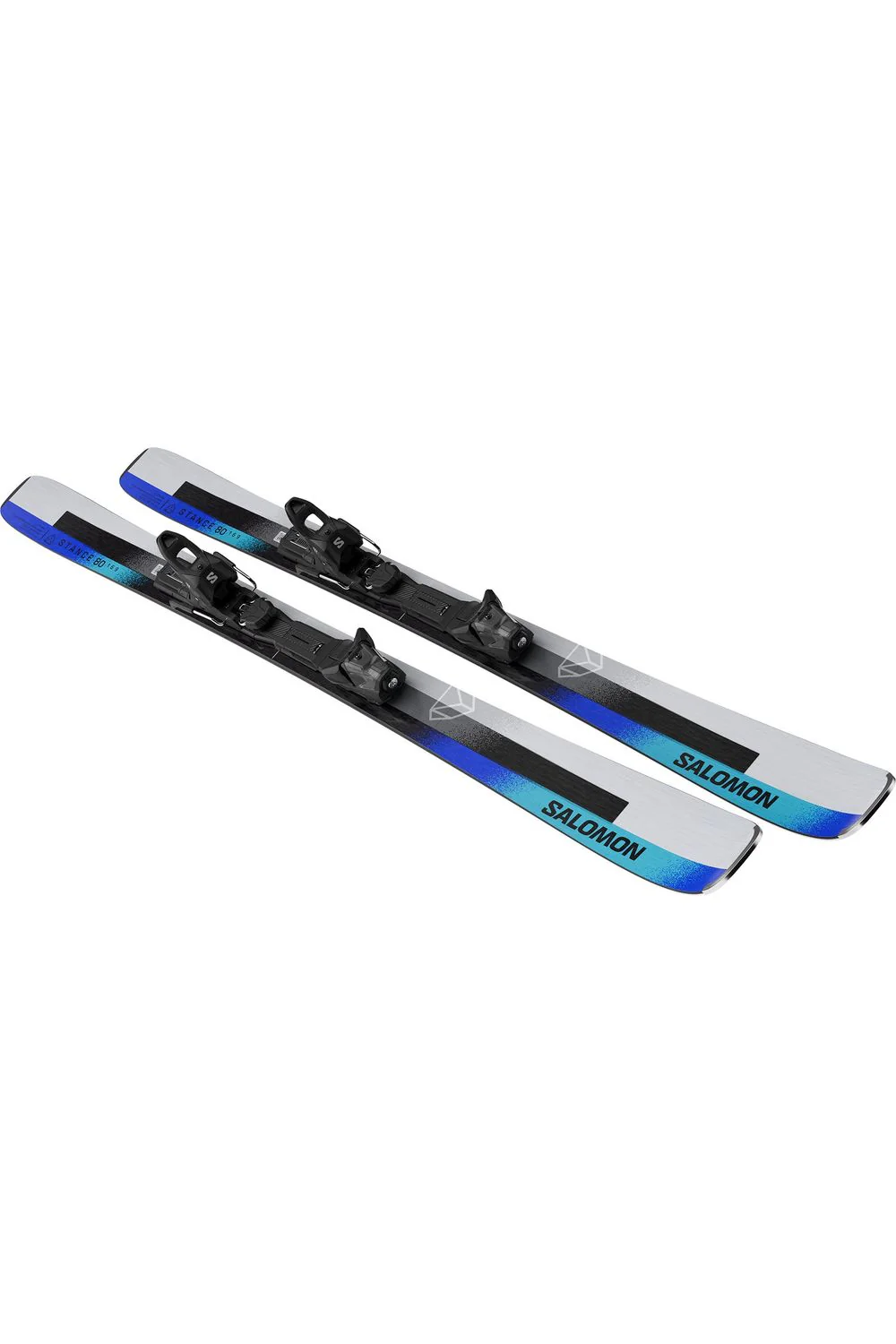 Salomon E Stance 80 Skis + M10 GW L80 S White / Blue - Image 5
