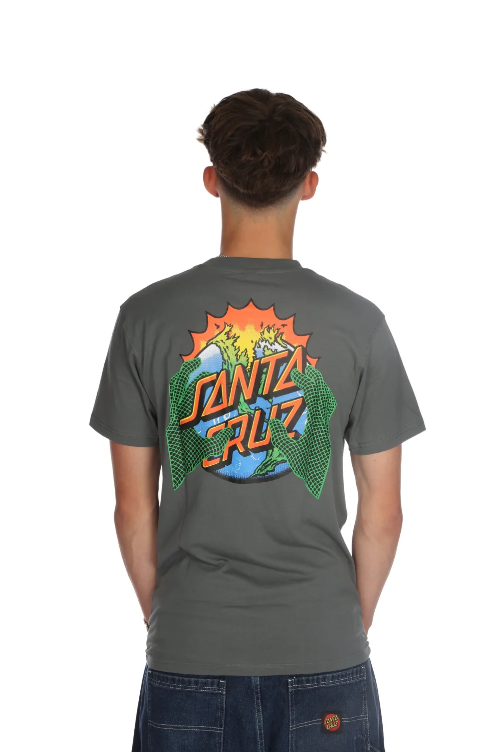 Santa Cruz Kendall End Of The Dot T-Shirt Storm Grey - Image 2