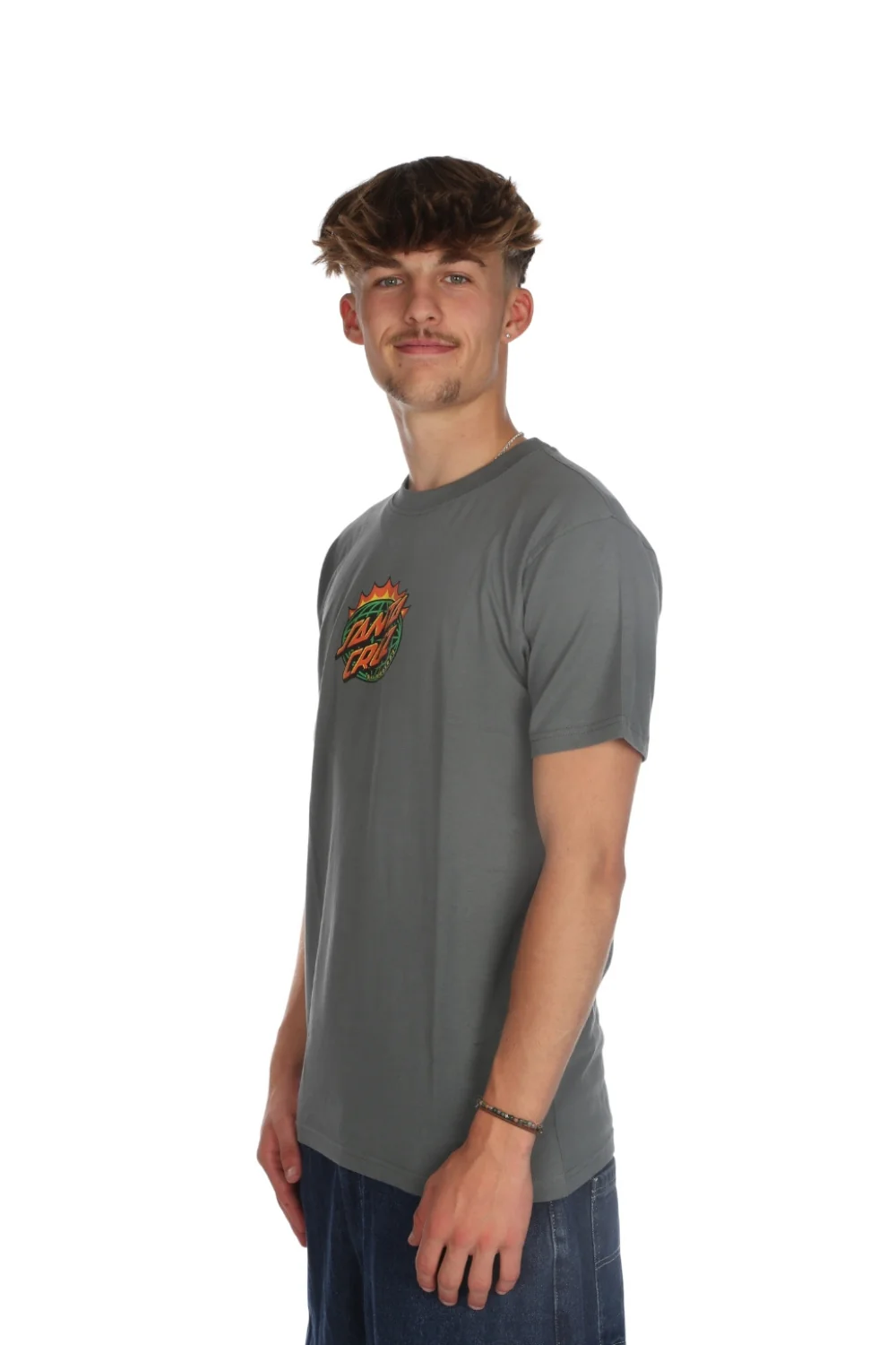 Santa Cruz Kendall End Of The Dot T-Shirt Storm Grey - Image 3