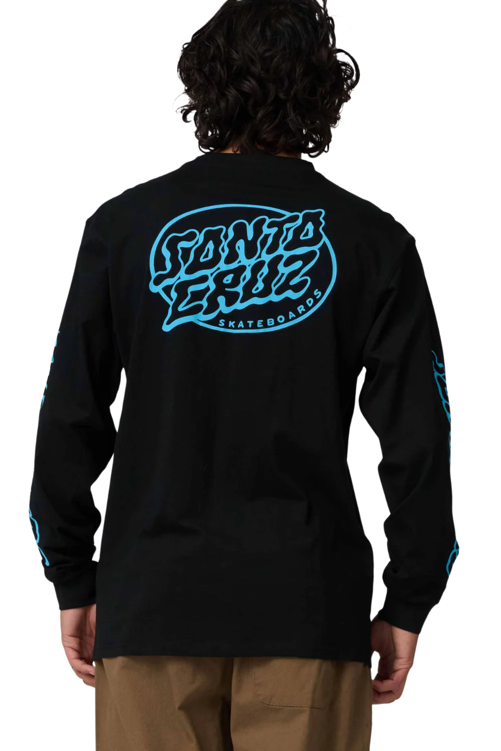 Santa Cruz Mono Vertigo Dot Mens Long Sleeve T-Shirt Black