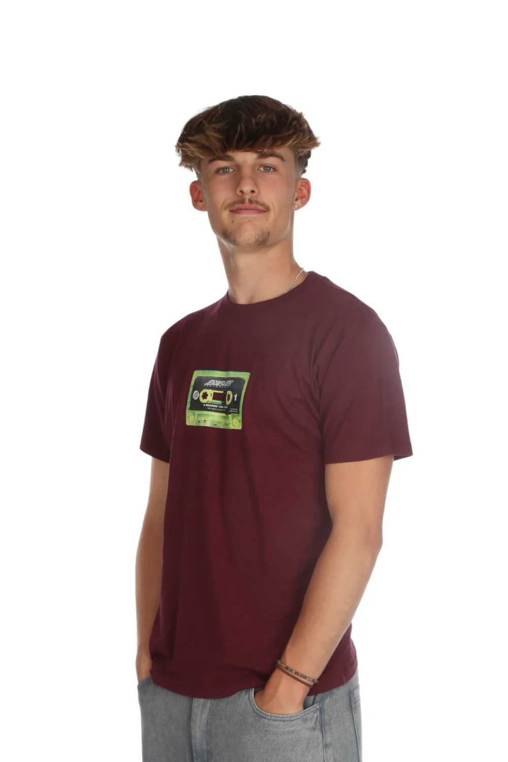 Santa Cruz Reason For Living Mixtape T-Shirt Dark Cherry - Image 3