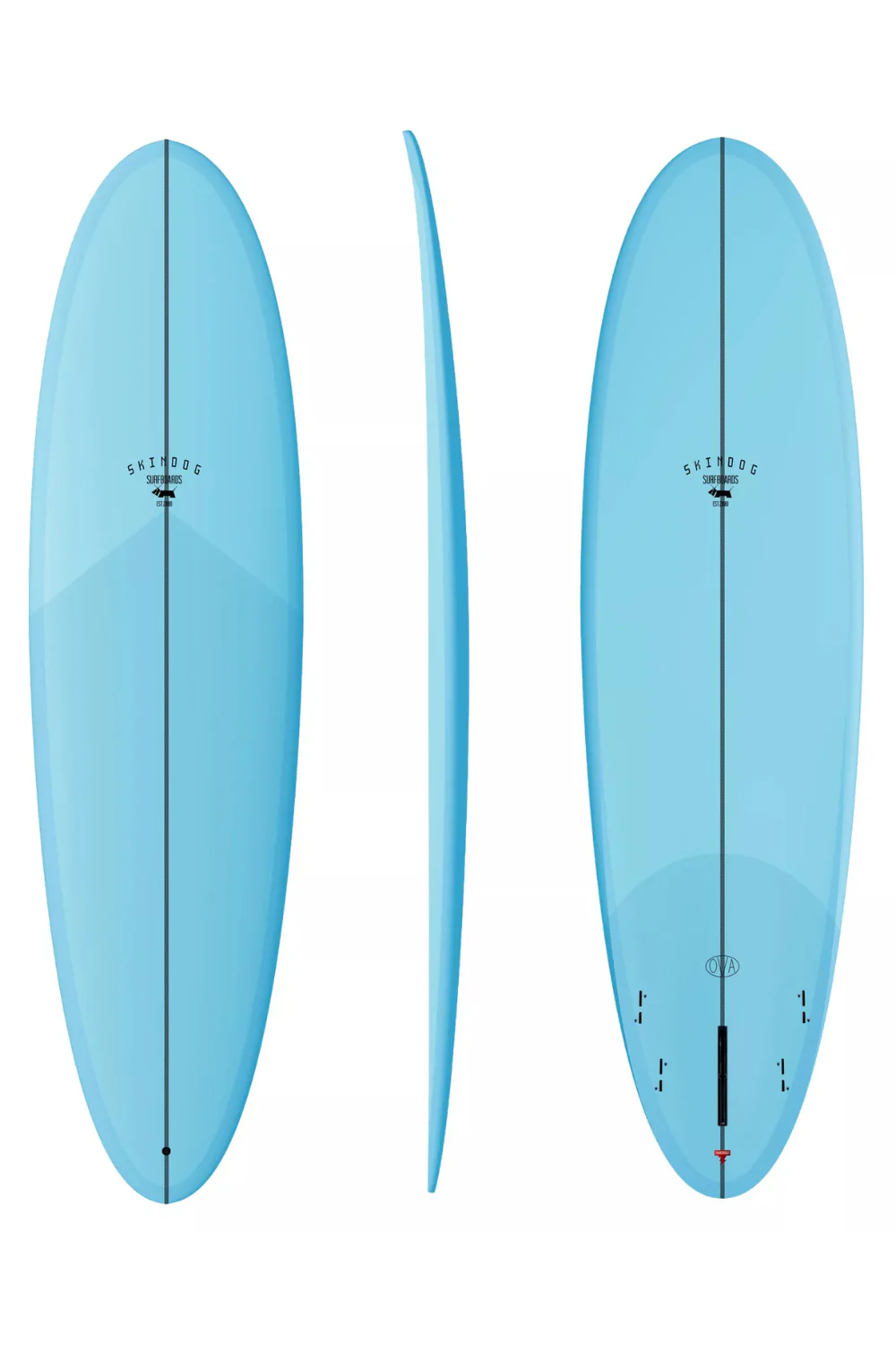 Skindog Thunderbolt Ova Surfboard Bright Blue - Image 2