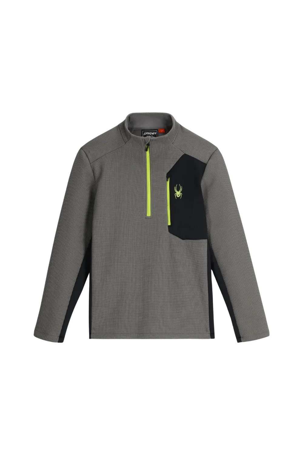 Spyder Mens Bandit Half Zip Fleece Storm - Image 4