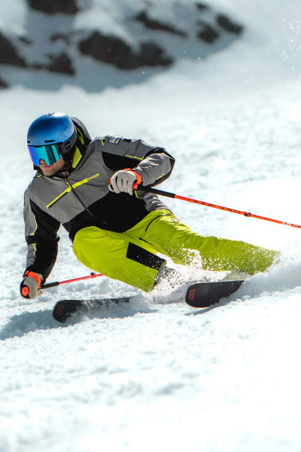 Spyder Dare Mens Insulated  Ski Pants Lime - Image 5