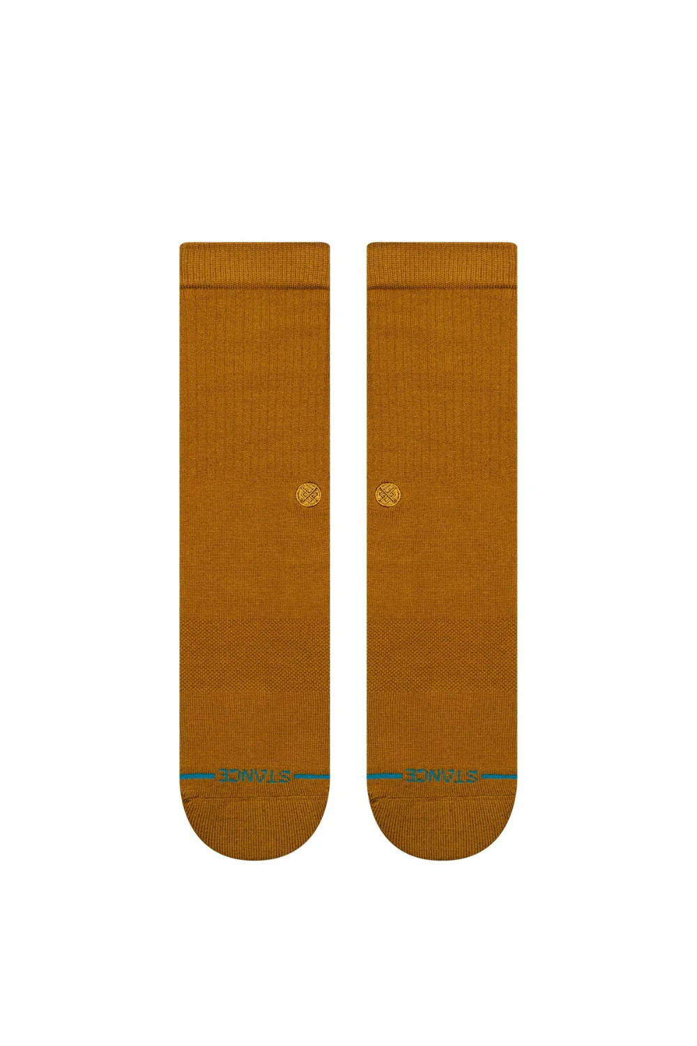 Stance Icon Crew Socks Gold Canvas - Image 2