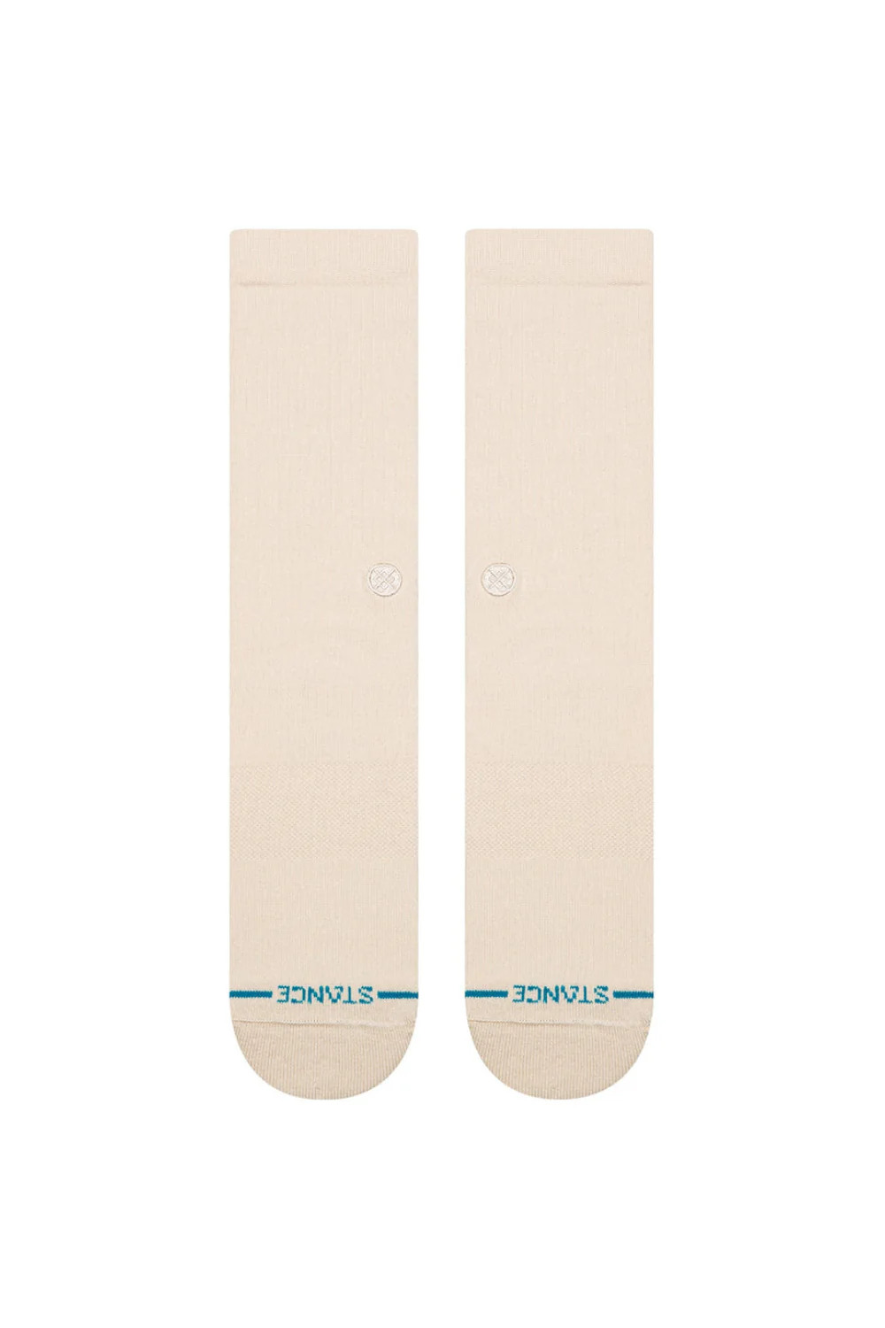 Stance Icon Crew Socks Oatmeal - Image 2