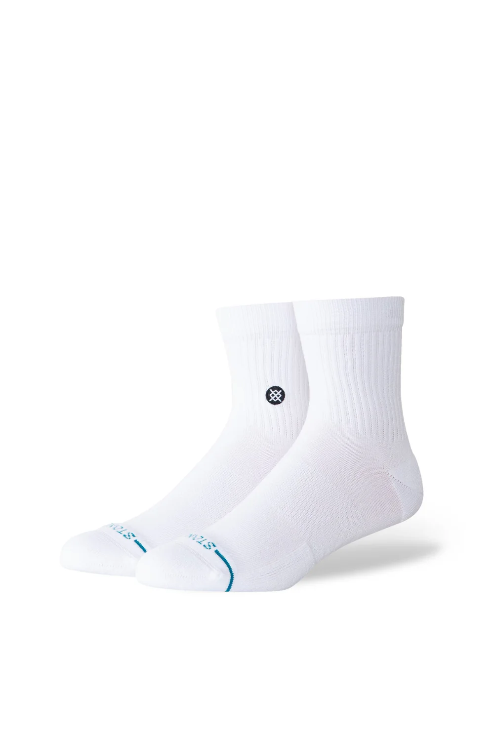 Stance Icon Quarter Crew Socks 3 Pack White - Image 2