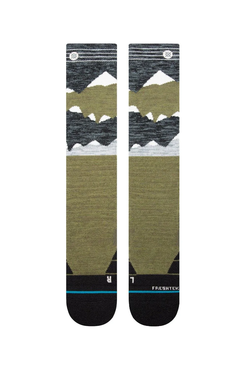 Stance Lonely Peaks snow Socks Teal - Image 2
