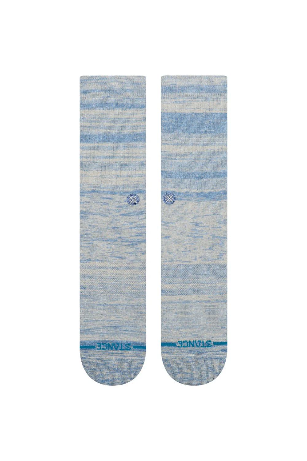 Stance Marled Crew Socks Grey/Blue - Image 2
