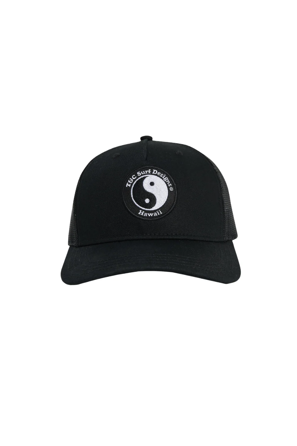 T&C Surf Designs YY Plain Trucker Cap Black\White Logo