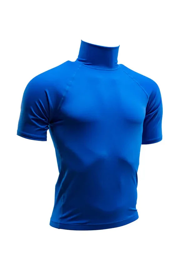 Tiki Adult Rash Vest SS No Logo - Royal Blue