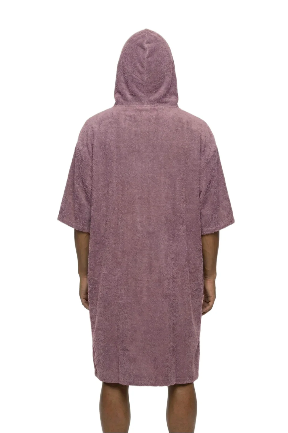 Tiki Adults Hooded Change Robe Mauve - Image 3