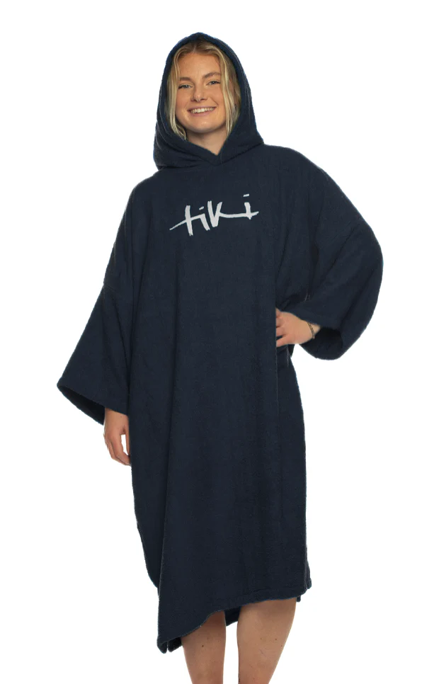 Tiki Adults Hooded Change Robe Midnight - Image 2