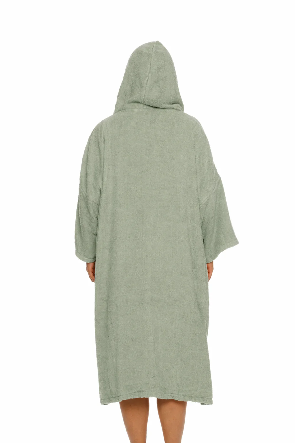 Tiki Adults Hooded Change Robe Sage - Image 2