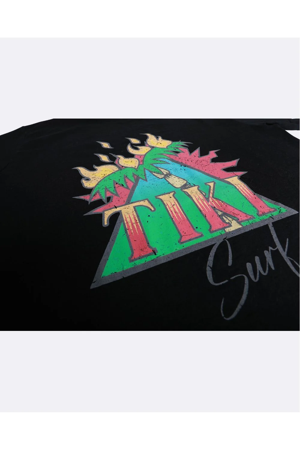 Tiki Burning Palm Short Sleeve T-Shirt - Image 5