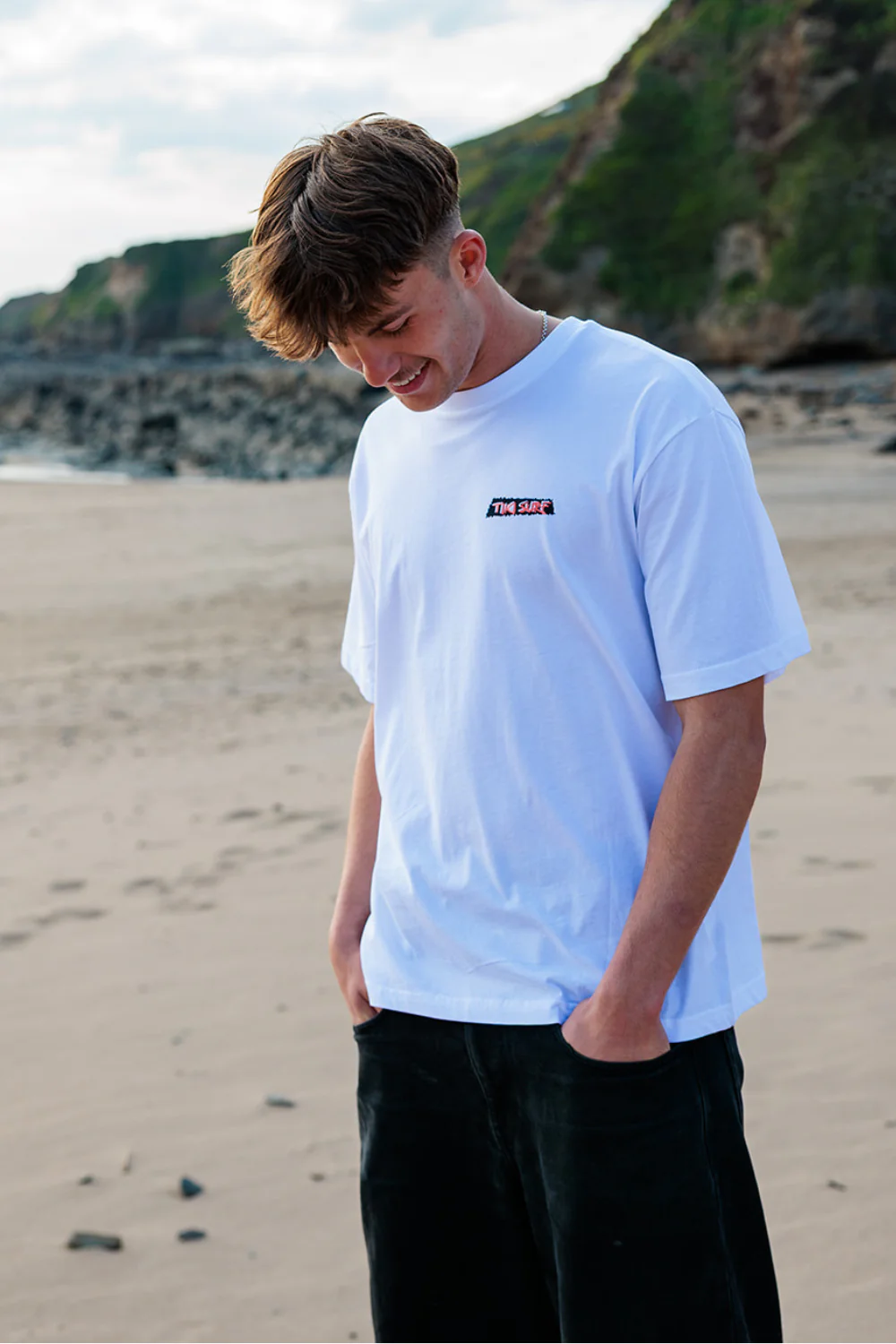 Tiki Carver Mens T-Shirt White - Image 8