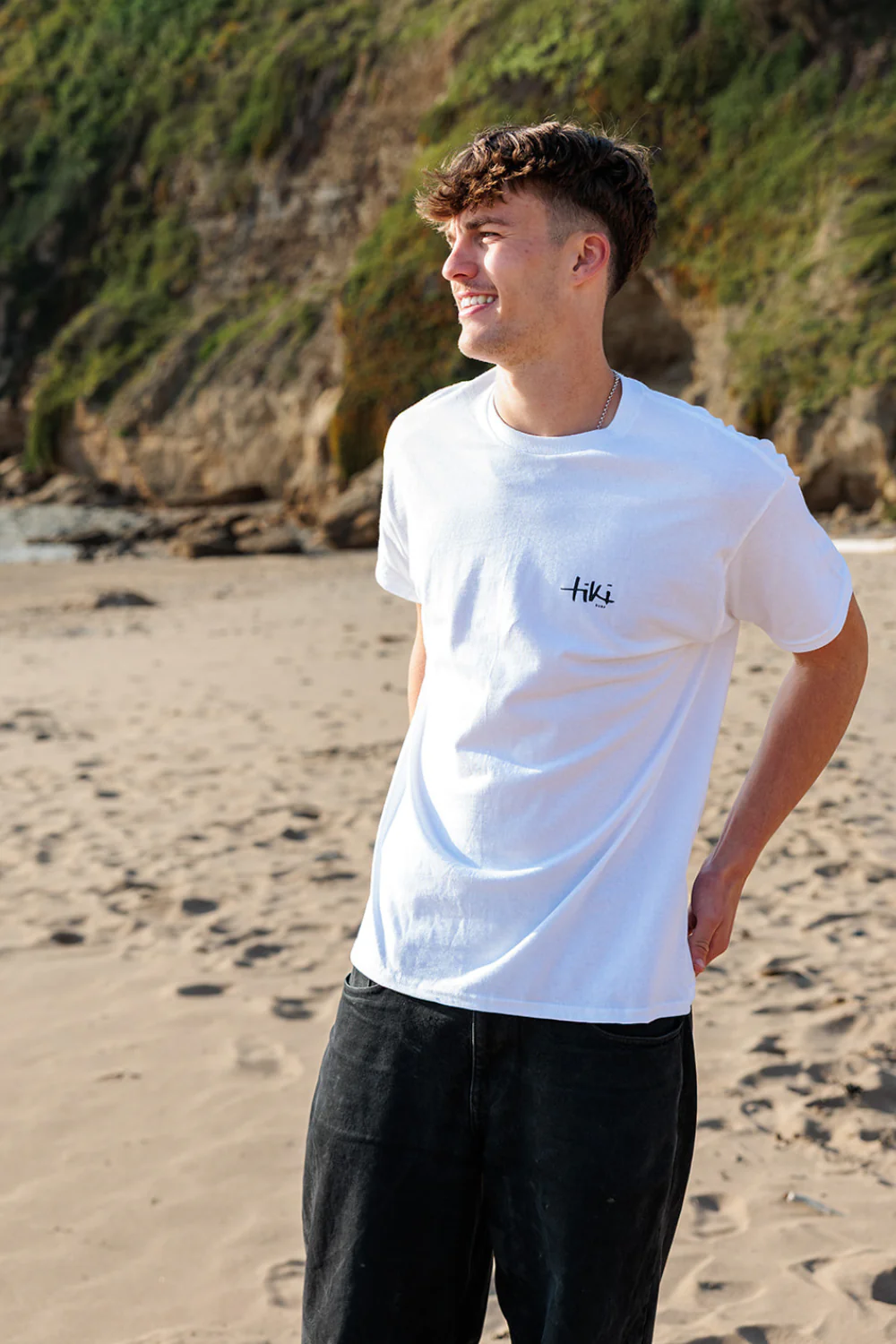 Tiki Corp Mens T-Shirt White - Image 2