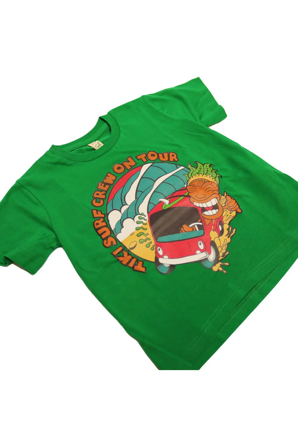 Tiki Crew On Tour Youth Short Sleeve T-Shirt Bottle Green - Image 6