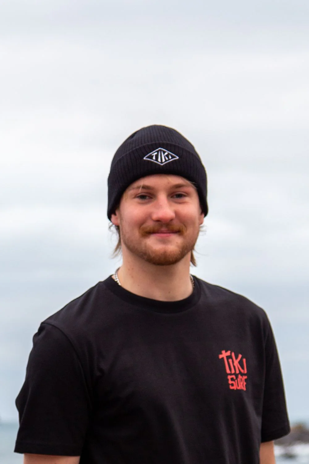 Tiki Diamond Knit Beanie Black - Image 3