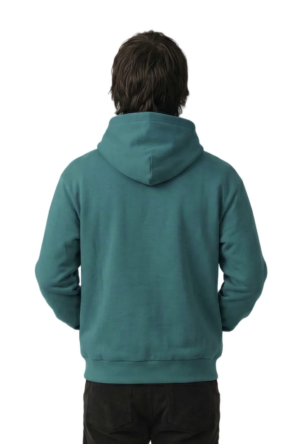 Tiki Diamond Mens Hoodie Teal - Image 2
