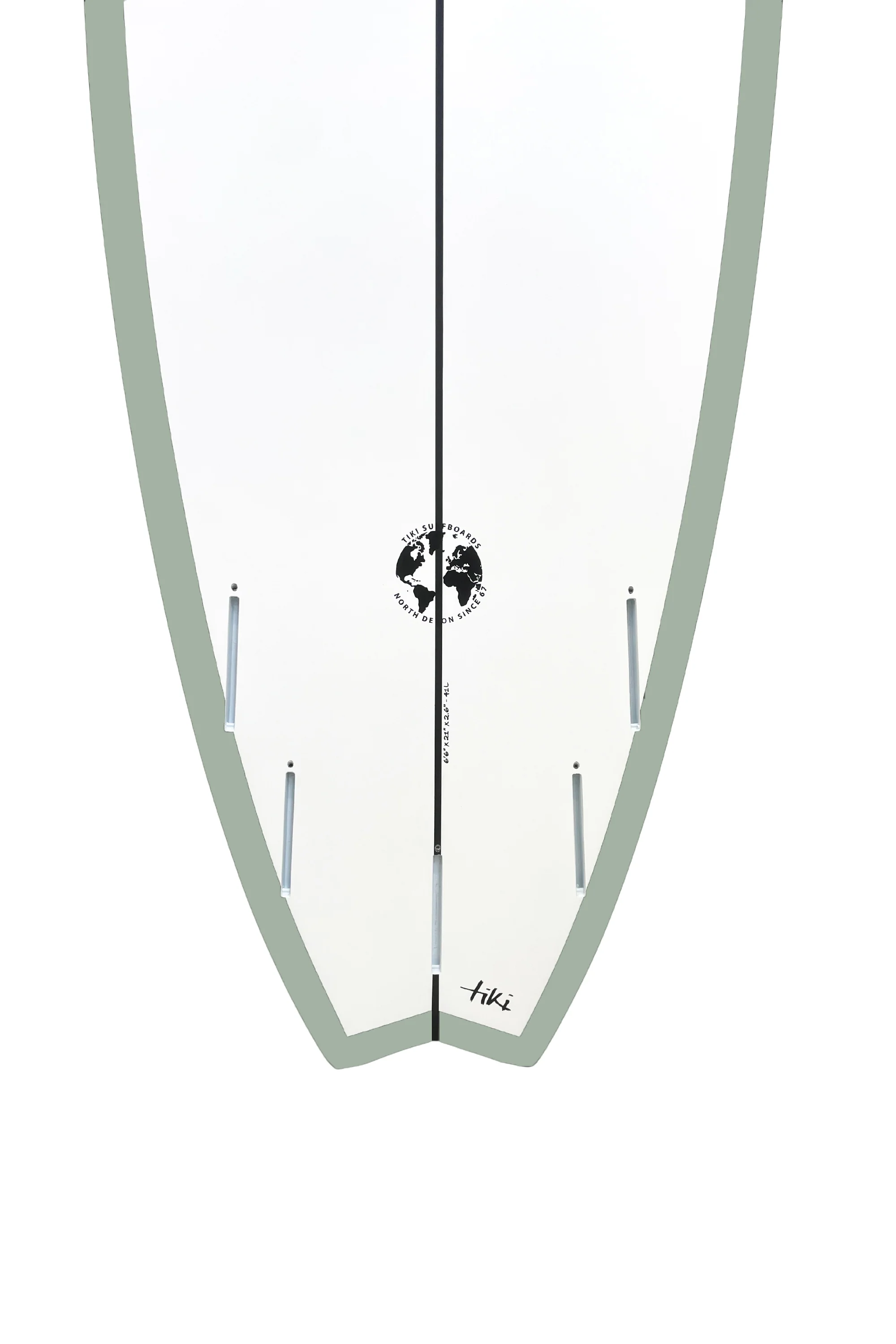 Tiki Evolution Fish Surfboard Sage Green - Image 4