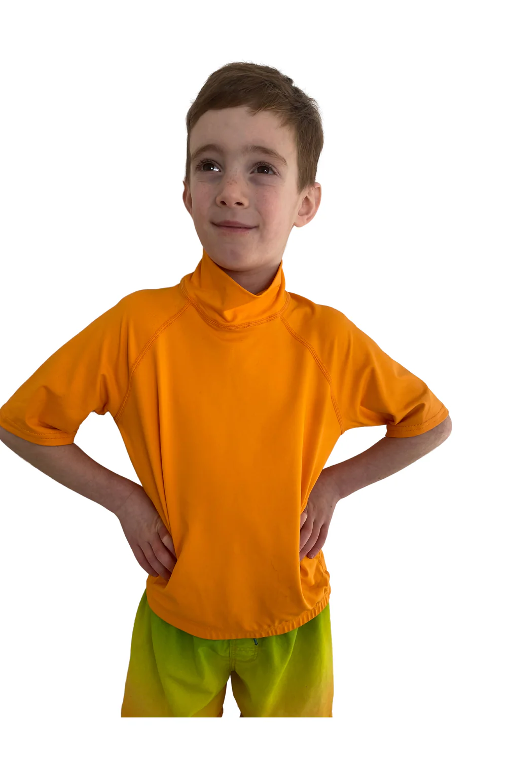 Tiki Kids S/S Rash Vest No Logo  Orange
