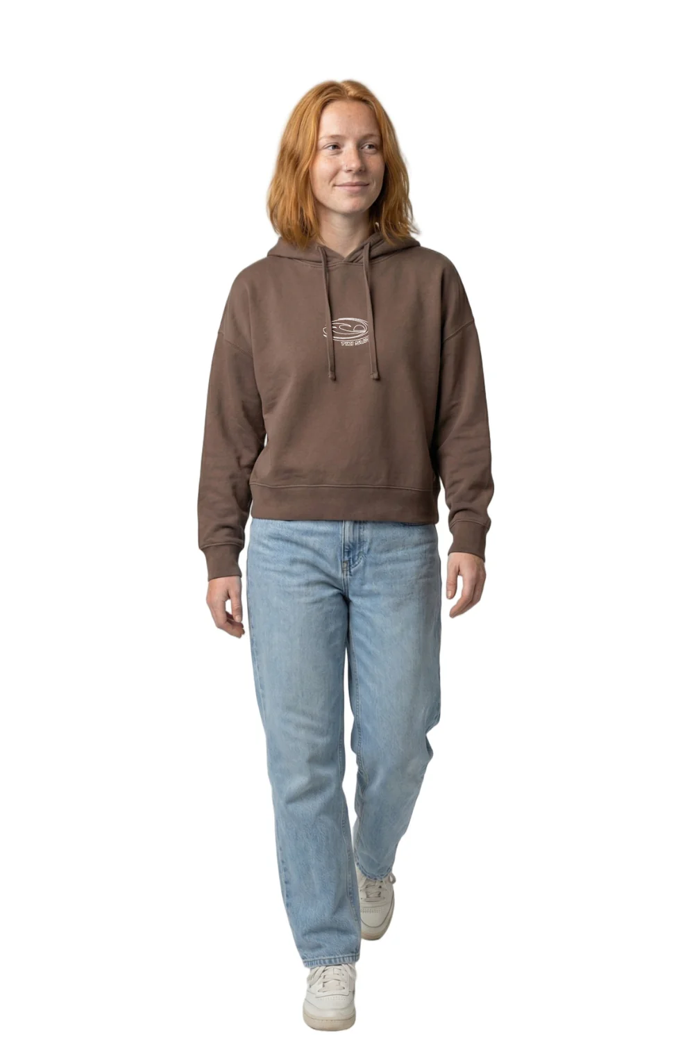 Tiki Last Wave Womens Hoodie Mocha - Image 3