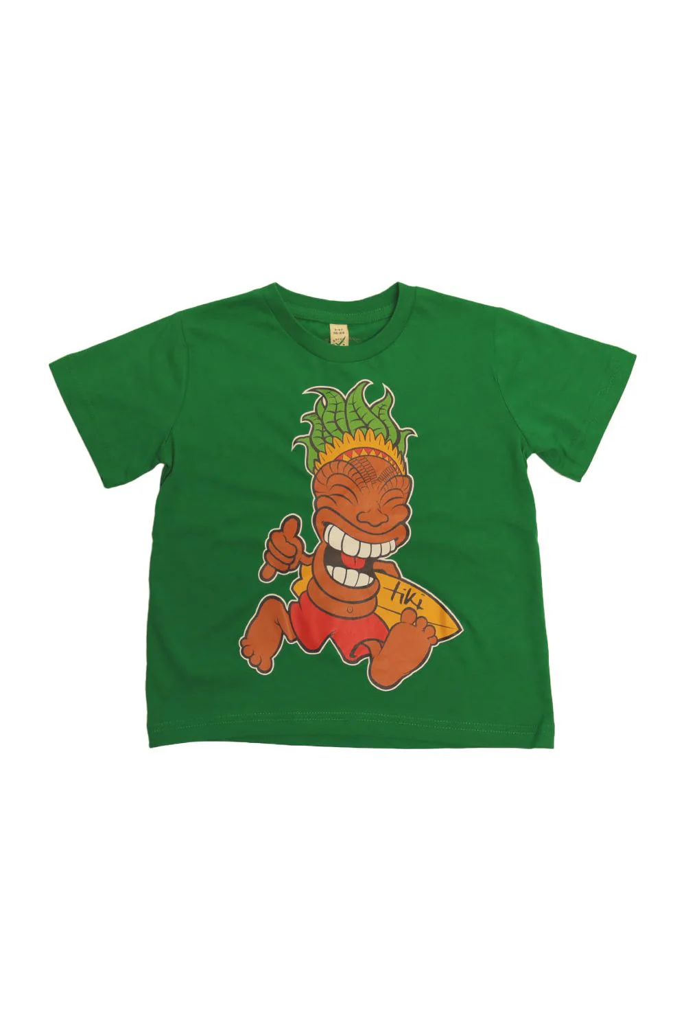 Tiki Man Youth Short Sleeve T-Shirt Kelly Green - Image 3