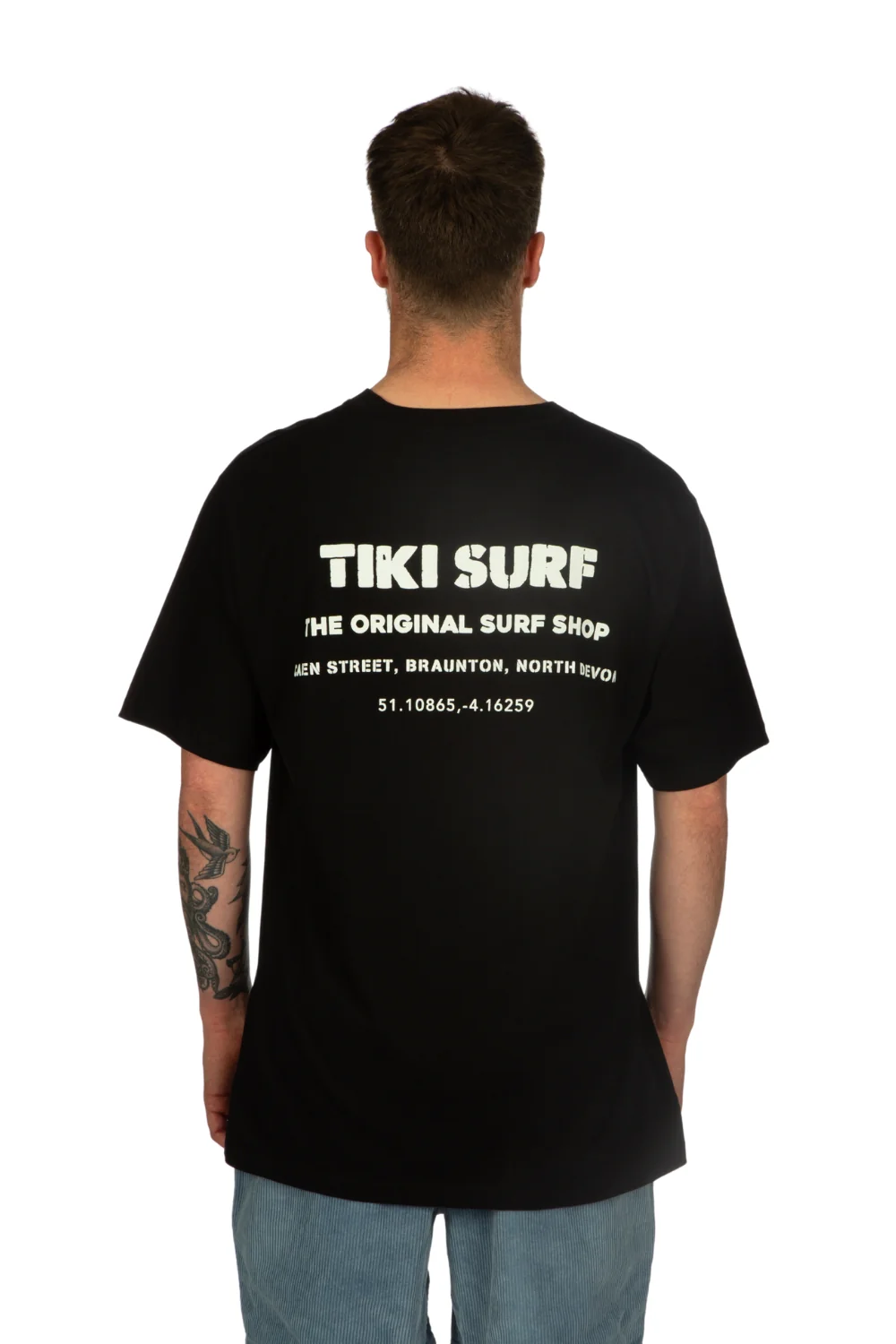 Tiki OG Surf Shop T-Shirt Black - Image 3