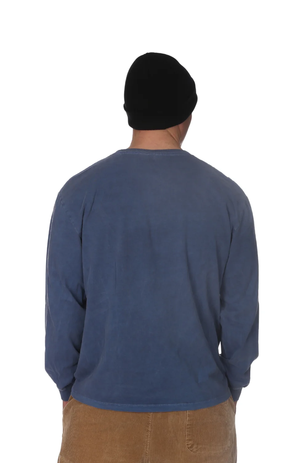 Tiki Seahawk Long Sleeve T-Shirt Blue Dyed - Image 3