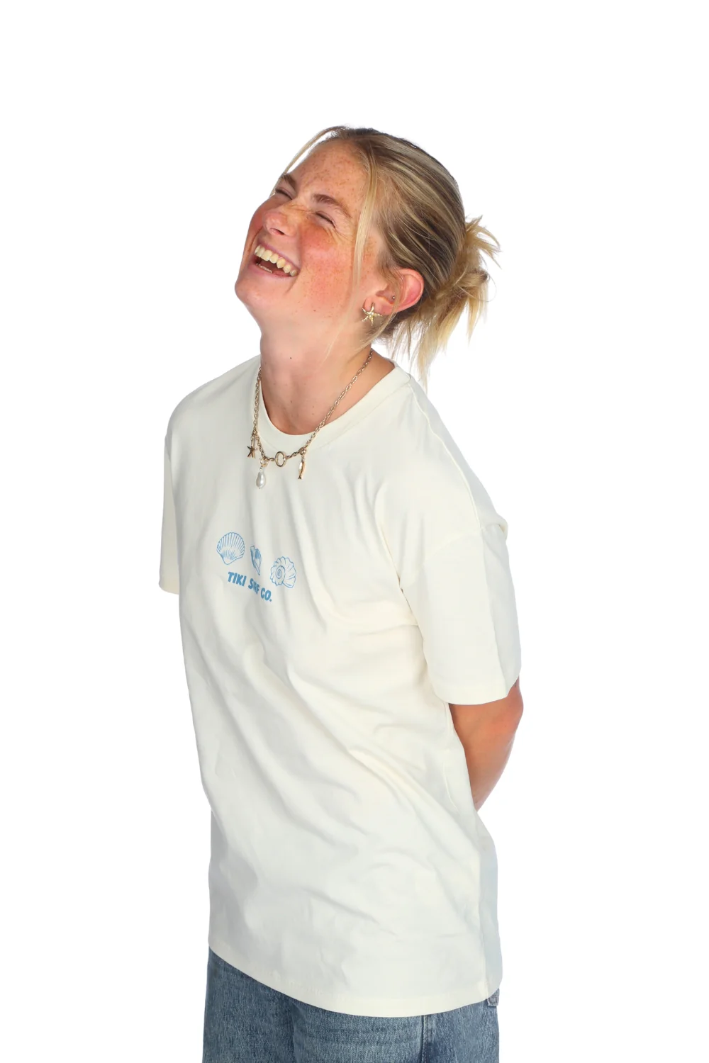Tiki Shells T-Shirt Ivory - Image 4