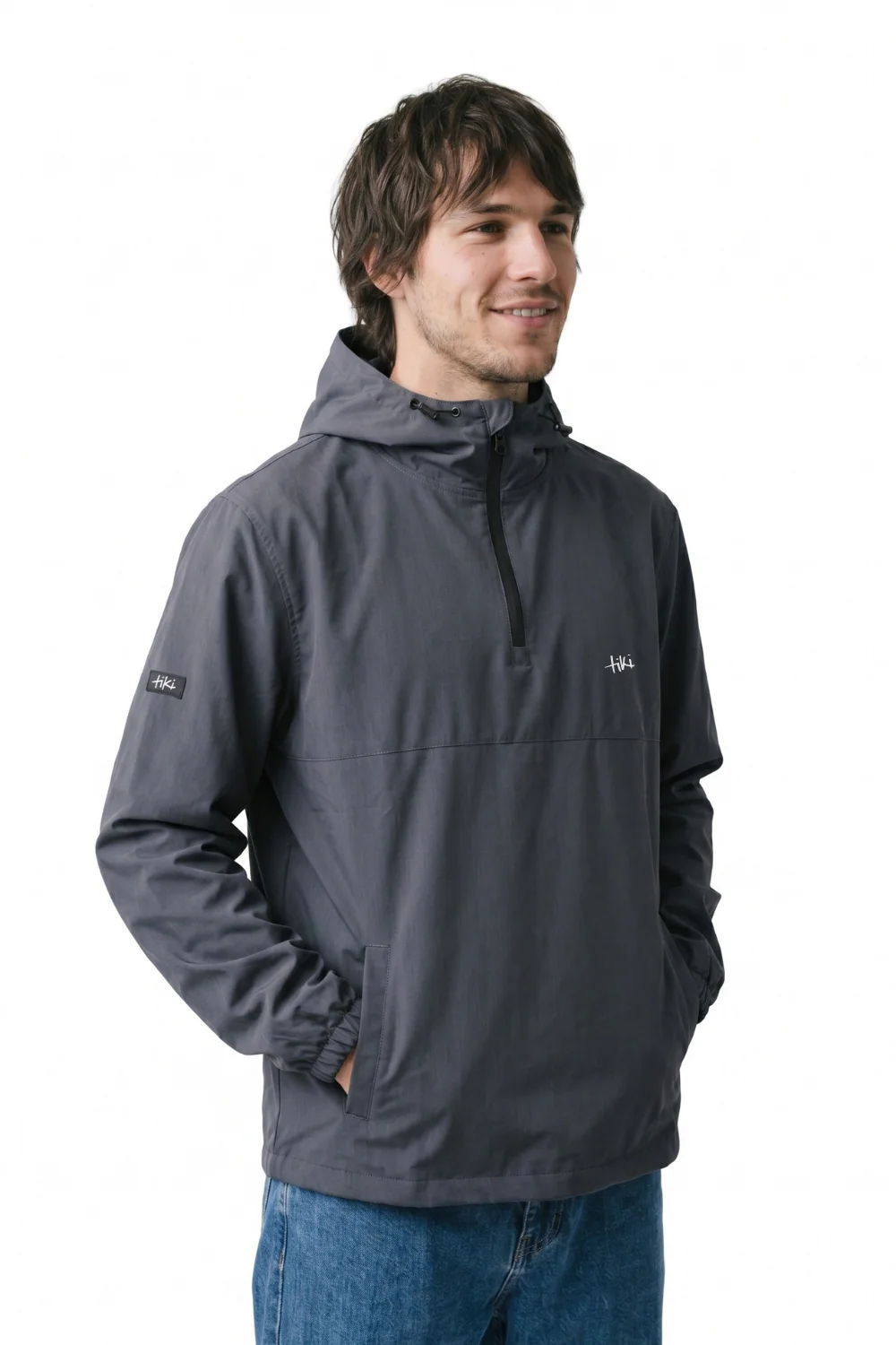 Tiki Storm Mens 1/4 Zip Jacket Navy - Image 3