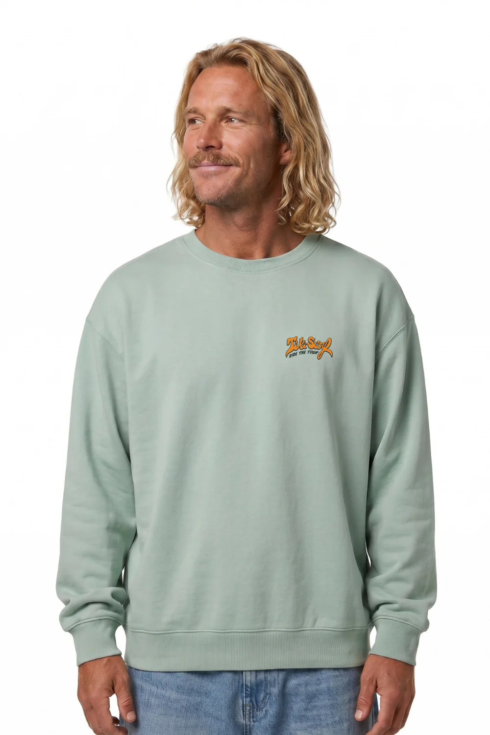Tiki Surf Tour Mens Crew Aloe - Image 2