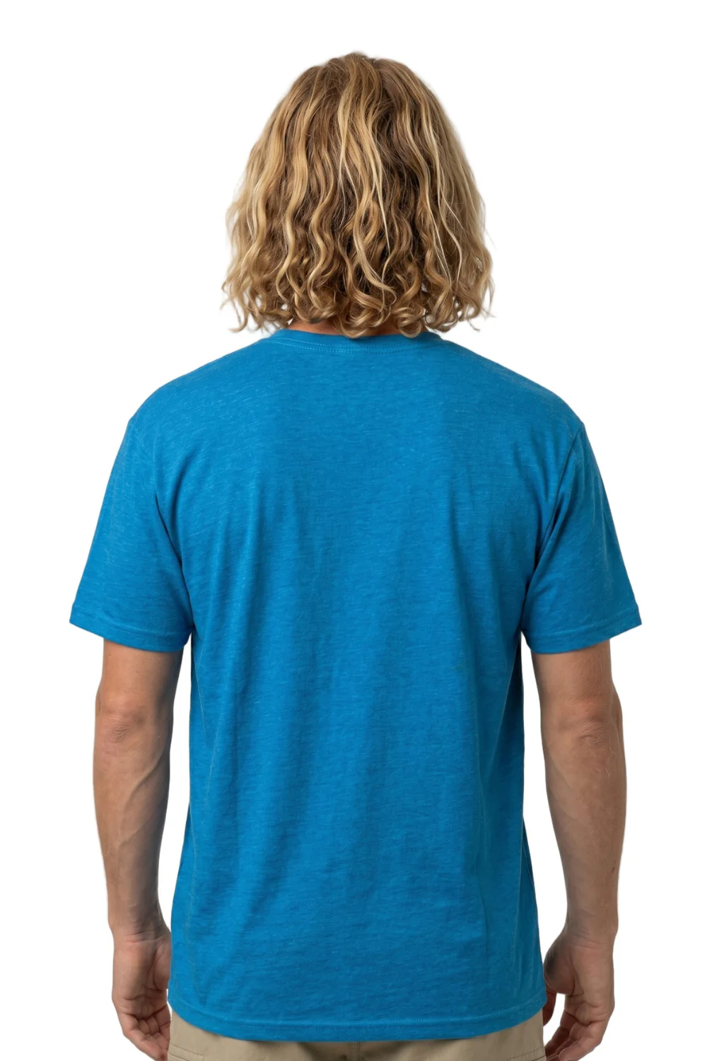 Tiki Corp Mens T-Shirt Heather Blue - Image 2