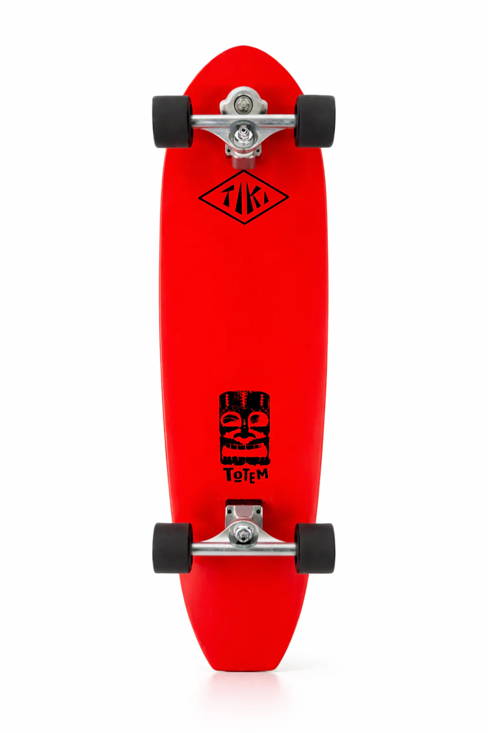 Tiki Totem Surf Skate Acid Red