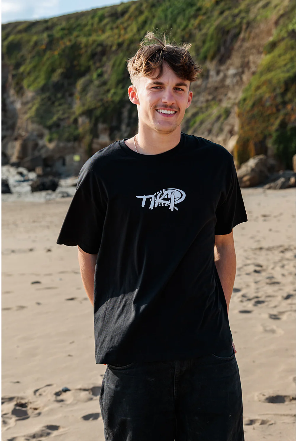 Tiki Vapour Mens T-Shirt Black - Image 4