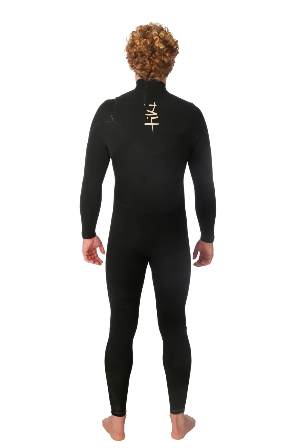 Tiki Zepha Eco 4/3mm Mens Wetsuit Yulex Chest Zip Black - Image 3