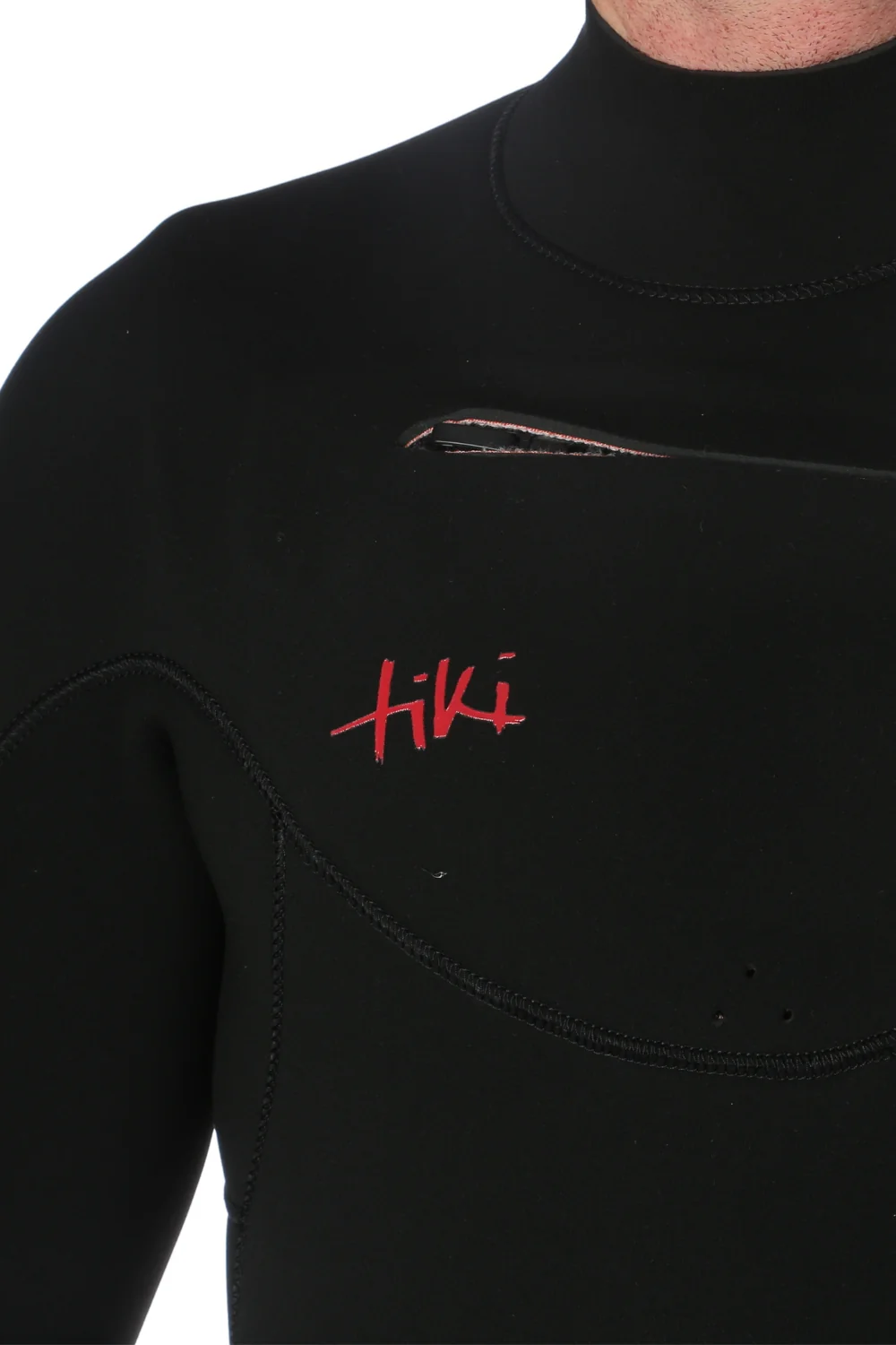 Tiki Zepha Eco 4/3mm Mens Wetsuit Yulex Chest Zip Black - Image 7