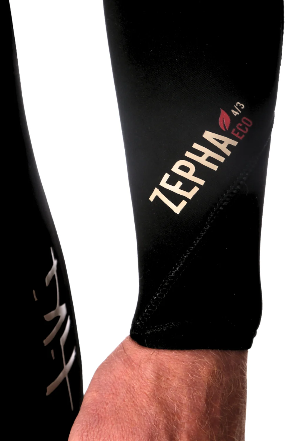 Tiki Zepha Eco 4/3mm Mens Wetsuit Yulex Chest Zip Black - Image 8
